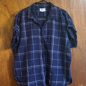 Mountain Warehouse • Navy Blue/White Plaid Women's Shirt